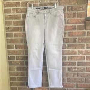 NYDJ Women's Light Gray Straight Leg Jeans